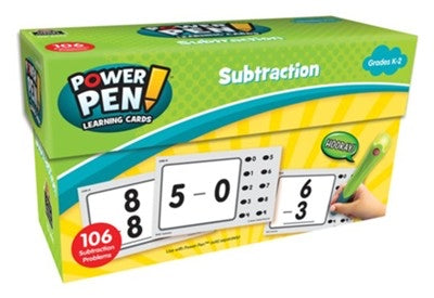 Power Pen Learning Card: Subtraction with Power Pen Lite