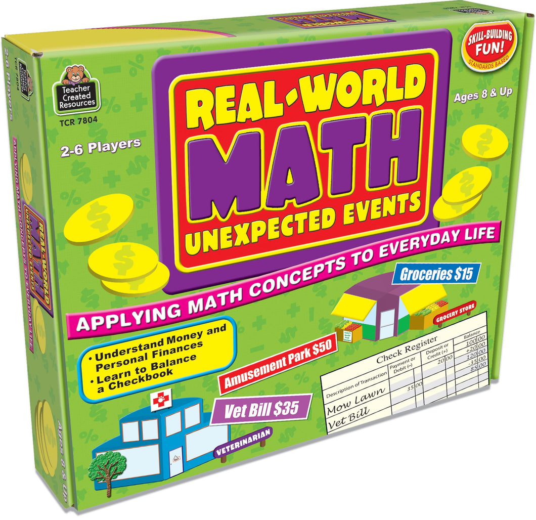 REAL WORLD MATH : UNEXPECTED EVENTS GAME